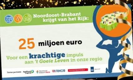 € 25 miljoen voor nieuwe Regio Deal Noordoost Brabant